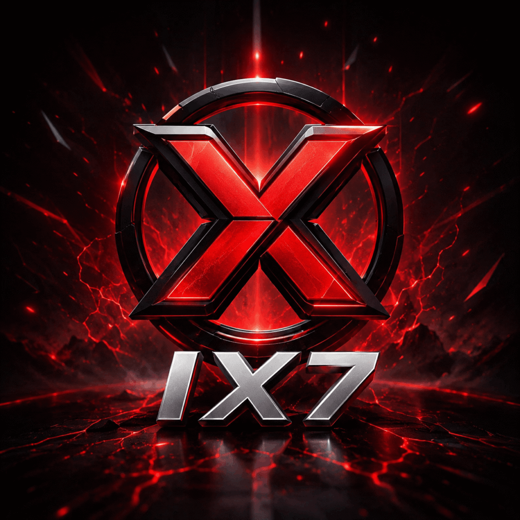 IX7 game app login screen with IX7 APK download interface and online gaming features