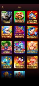IX7 game mobile app interface with IX7 APK download option and gaming dashboard